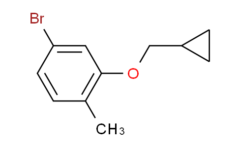 4-Bromo-2-(cyclopropylmethoxy)-1-methylbenzene
