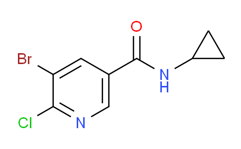5-bromo-6-chloro-N-cyclopropylnicotinamide