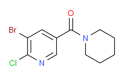 (5-bromo-6-chloropyridin-3-yl)(piperidin-1-yl)methanone