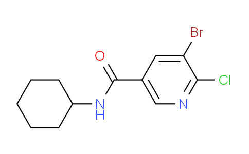 5-bromo-6-chloro-N-cyclohexylnicotinamide