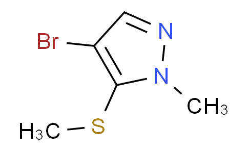 4-Bromo-1-methyl-5-(methylthio)-1H-pyrazole