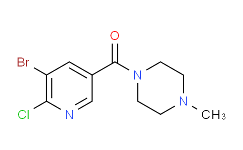 (5-bromo-6-chloropyridin-3-yl)(4-methylpiperazin-1-yl)methanone
