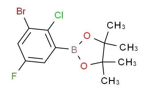 2-(3-Bromo-2-chloro-5-fluorophenyl)-4,4,5,5-tetramethyl-1,3,2-dioxaborolane