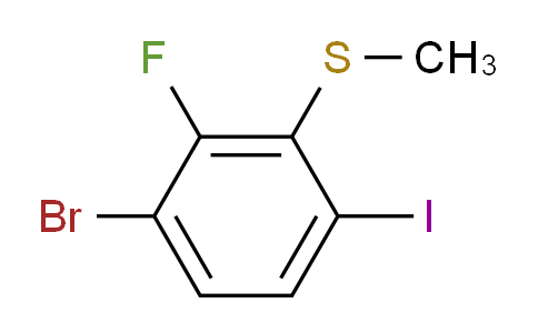 (3-Bromo-2-fluoro-6-iodophenyl)(methyl)sulfane