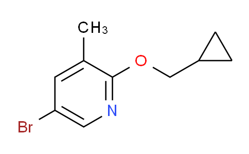 5-bromo-2-(cyclopropylmethoxy)-3-methylpyridine